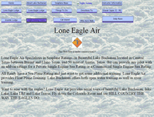 Tablet Screenshot of loneeagleair.com